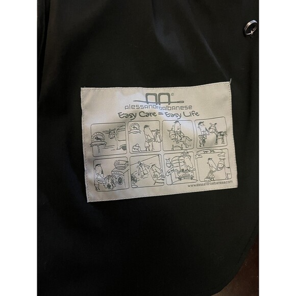 Alessandro Albanese Show Jacket Womens Small Black AA Easy Care Equestrian - Picture 10 of 12